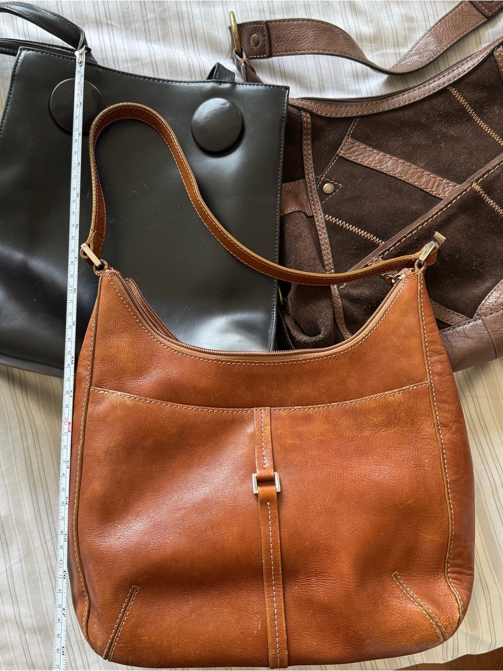 Vintage leather hand bag bundle